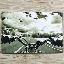 Специальное предложение XD18" мотоцикл" оловянные знаки арт кафе бар винтажная металлическая живопись наклейки на стену домашний декор 20X30 см