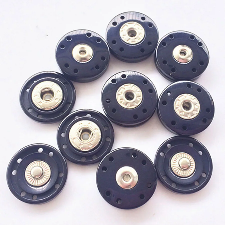10 Pcs Round Plastic Snap Button 21mm Nylon Snap Buttons for Overcoat