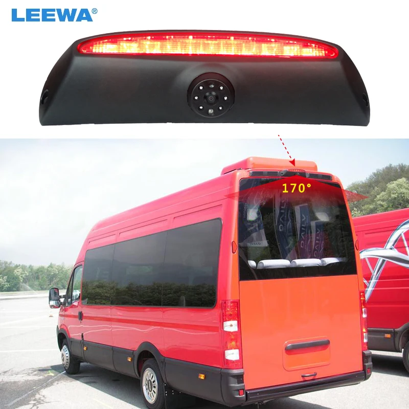 LEEWA автомобильный стоп сигнал IR 6 LED камера заднего вида для Ивеко Дейли 4