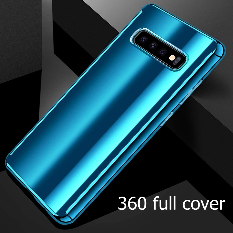 

Full Mirror Cover For Samsung Galaxy s10 s9 s8 plus Note 8 Note 9 Bling Hard PC Cover For Samsung s10lite s10plus note9 note8 s8
