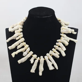 

Unique Colorful Coral Bone African Jewelry Beads Nigerian Bridal Jewelry Set Marvelous Design Free Shipping QW925