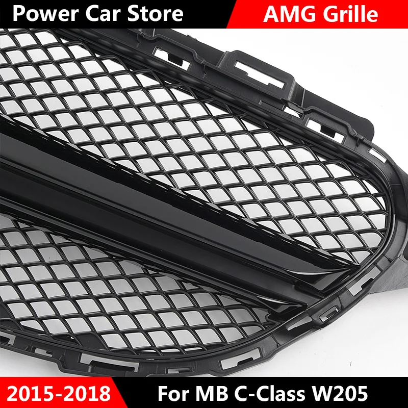 Передняя решетка для Автомобиля AMG Style хромированная серебристая глянцевая