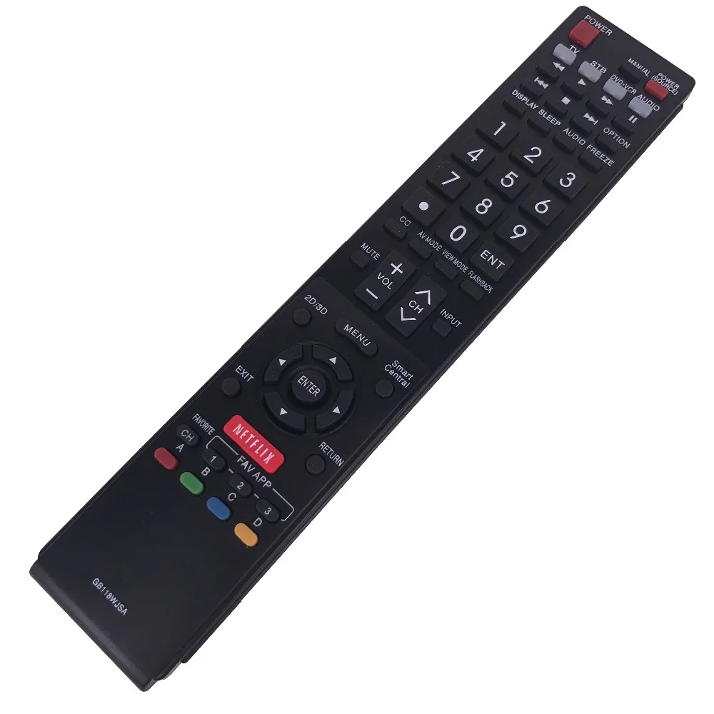Новый дистанционный пульт для SHARP ЖК-дисплей ТВ GB118WJSA 2D 3D NETFLIX GB005WJSA GA890WJSA GB004WJSA