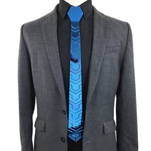 Шикарный синий галстук-бабочка ручной работы, акриловая мужская Тонкая винтажная узкая шелковая стяжка, тиснение, стиль, Свадебная вечеринка, океан, синие зеркальные Галстуки