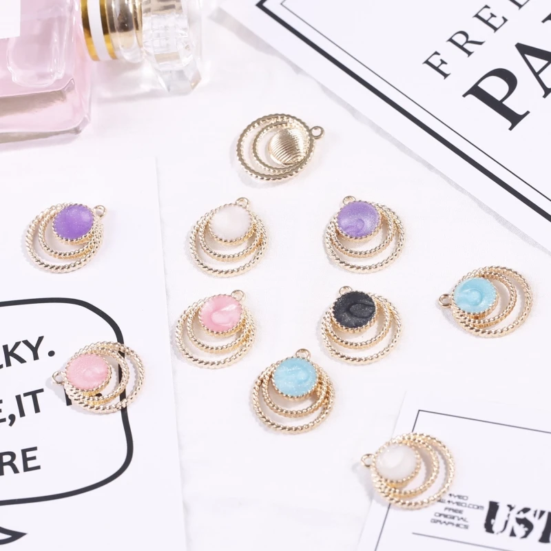 

8 шт., серьги-подвески из эмалированного сплава