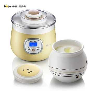 

Automatic Electric Yogurt Maker Multifunction Stainless Steel Leben Container Natto Rice Wine Machine Four Yoghurt Cups 1L