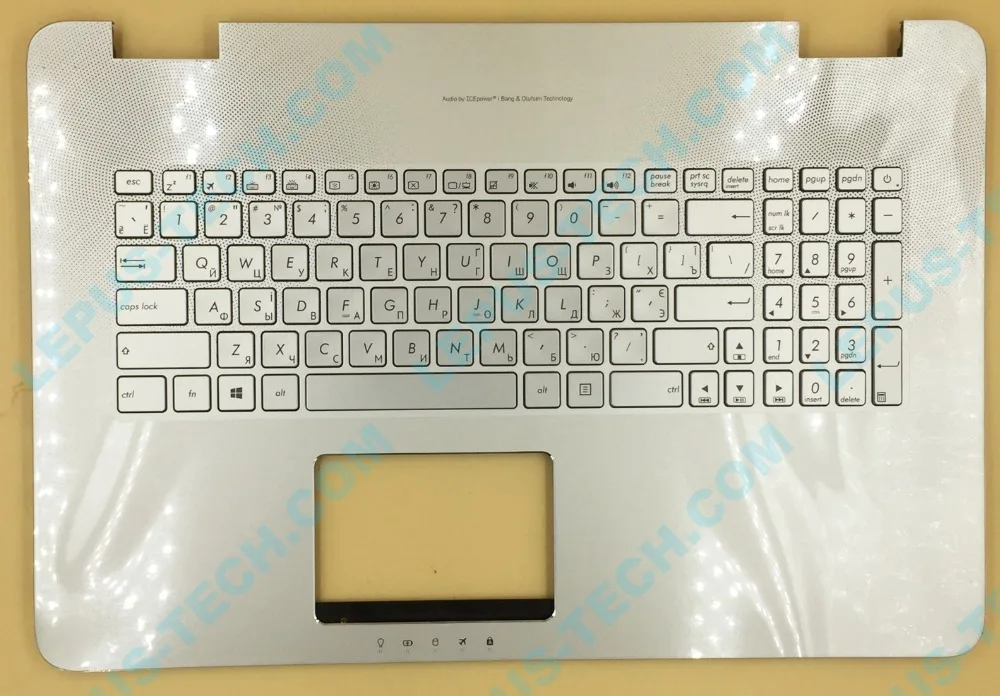 

Russian RU layout for ASUS N751 N751JK G771 GL771 backlit keyboard with palmrest top case backlight