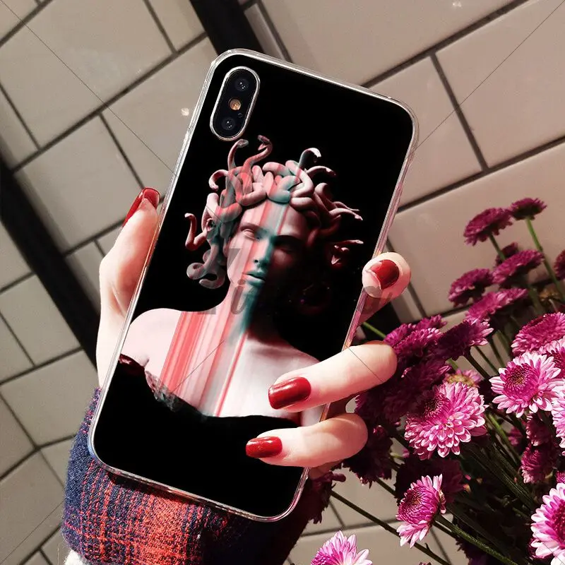 Medusa Vaporwave Glitch Art
