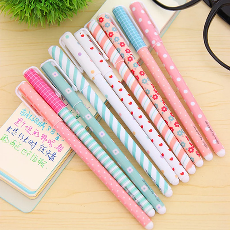 

10 Pcs/lot New Cute Cartoon Colorful Gel Pen Set Kawaii Korean Stationery Creative Gift School Supplies