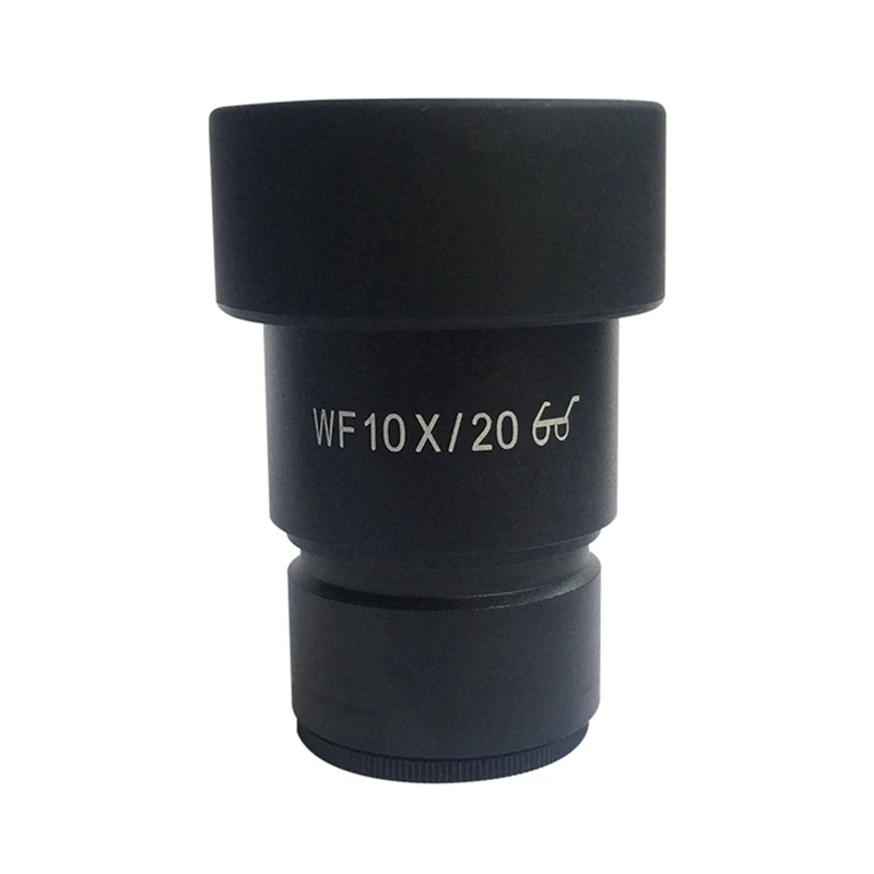 

1PC High Eye-point Wide Field WF10X/20 Microscope Eyepiece with Rubber Eye Cups Mounting Size 30 mm for Stereo Microscope