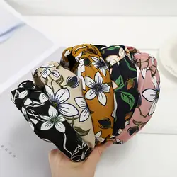 Новое поступление модные женские туфли милые Крест Цветочный узел hairbands Девушки Прекрасный головные уборы леди Винтаж аксессуары для волос