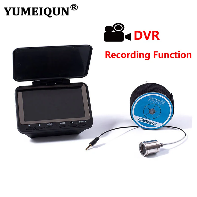 

YUMEIQUN 15M Underwater Camera Fish Finder 4.3 Inch Video Camera For Fishing HD 1000TV Infrared IR Lamp Fishfinder Ice Fishing