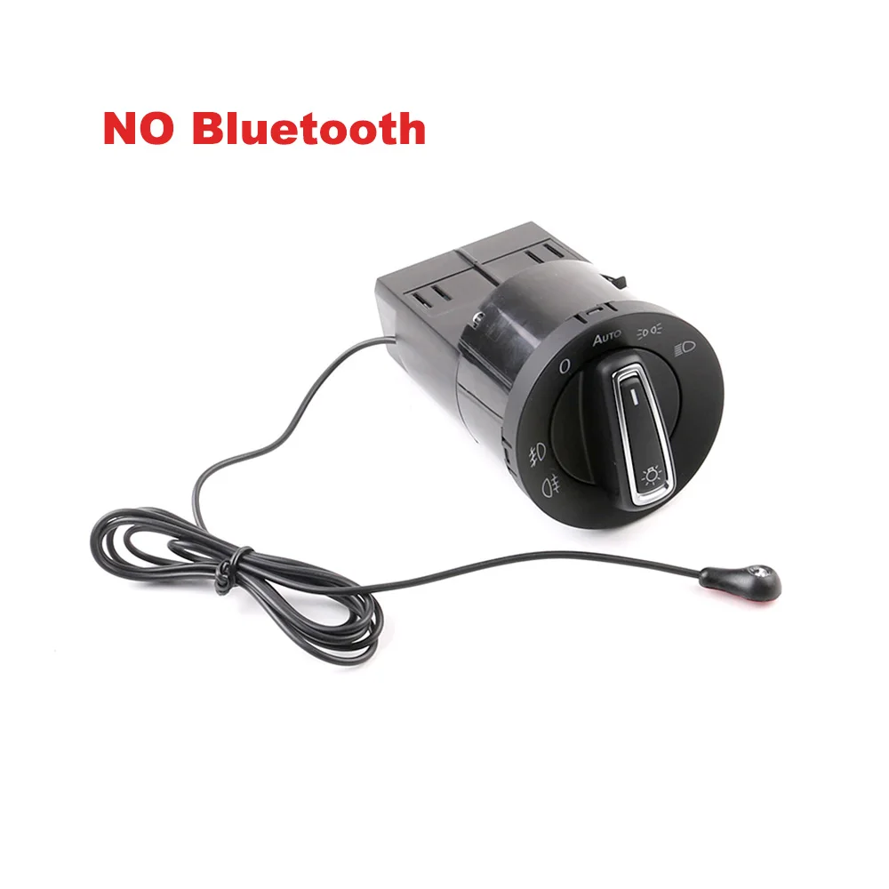 Для Skoda Fabia Rapid 2010 2011 2013 Bluetooth модифицированный автоматический головной светильник переключатель светильник Модуль датчика глянцевый хром - Цвет: No Bluetooth