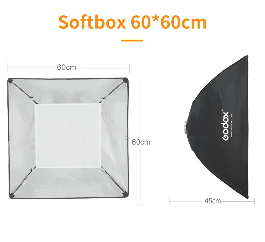 Godox SL-60W светодиодный видео светильник 5600K белая версия видео светильник непрерывного светильник комплект+ 190 см светильник подставка+ 60x90 см софтбокс с креплением Bowens