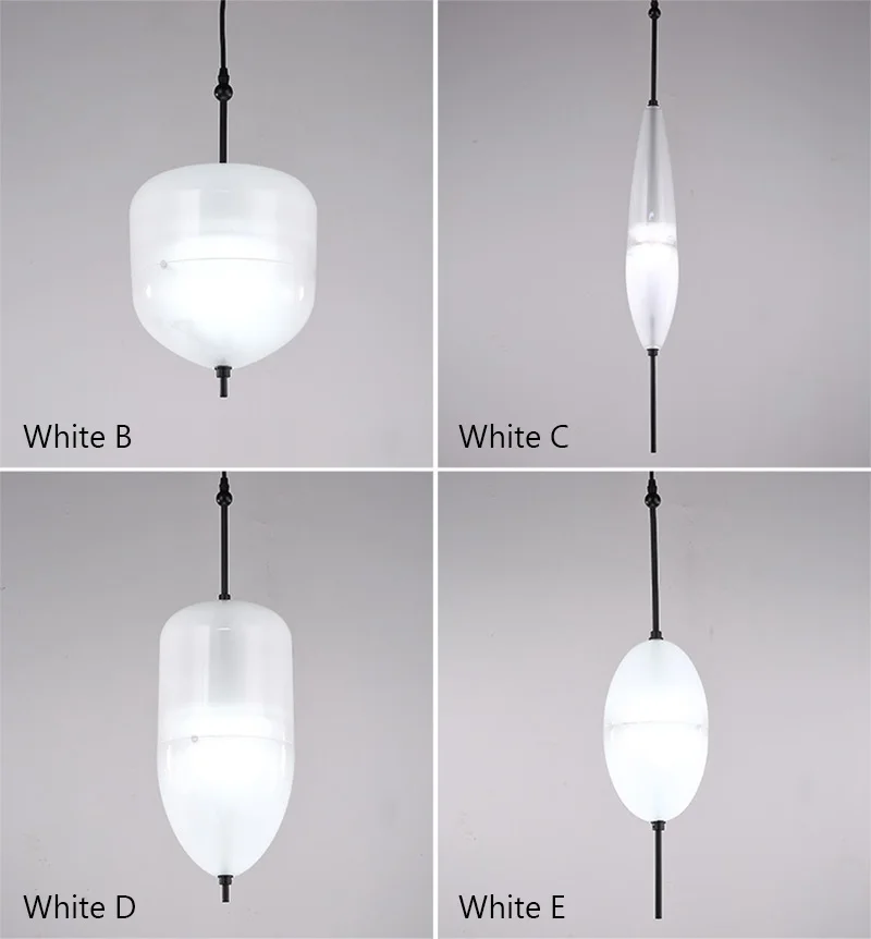 Nordic Art Deco Teardrop-shaped Blue Gradient Glass Pendant Lights LED Modern Simple Hanging Lamp for Dining Living Room Restaurant (22)