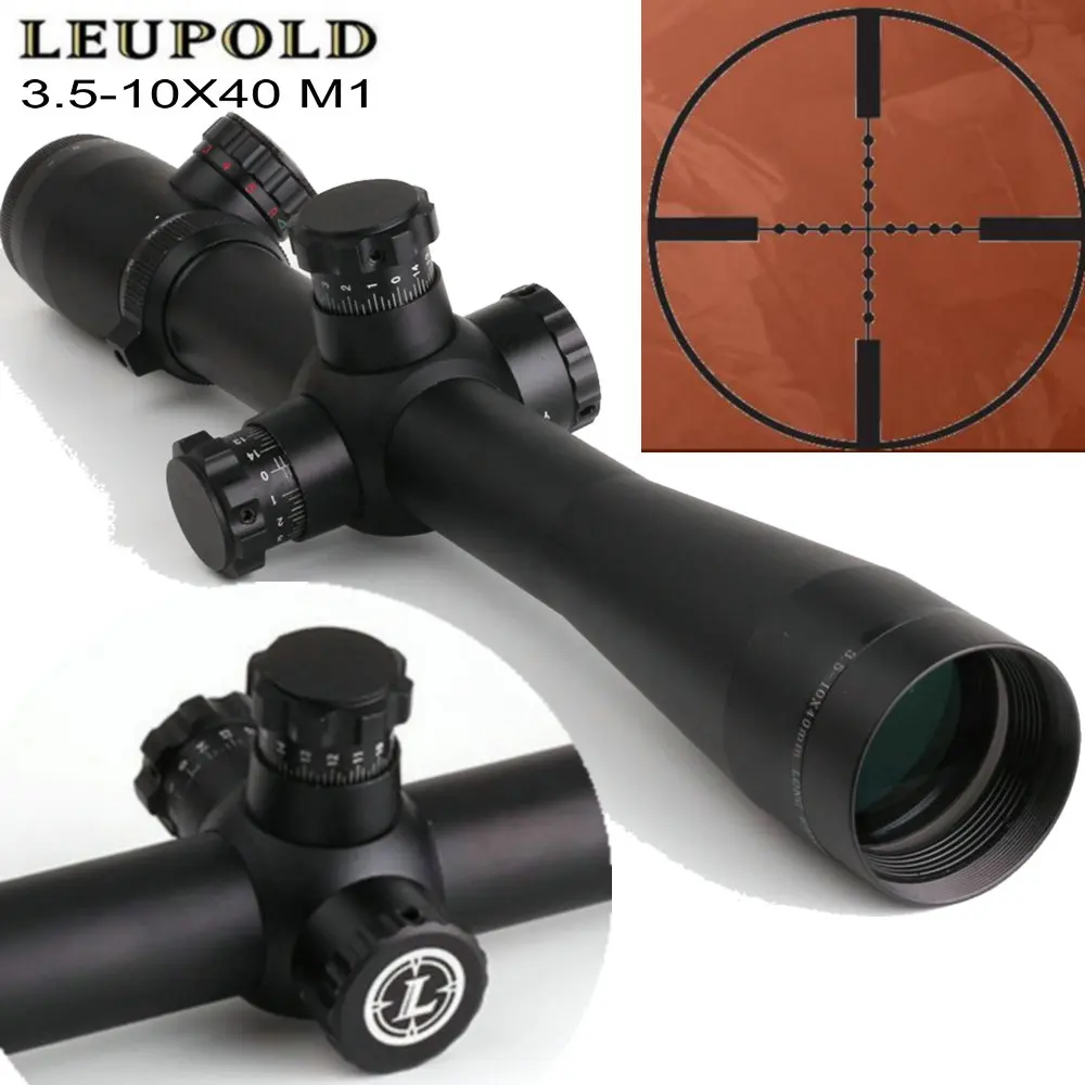 

Leupold Rifle Scope Mark 3.5-10X40 M1 Hunting Riflescope Mil Dot Red Green Illuminated Hunting Trail Rifle Scope