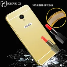 Роскошные Ultra Slim Алюминий металла Рамка акрил зеркало обложка чехол для Meizu M5s MTK6753 meilan 5S M612Q (5.2 дюйм) чехол JZ2