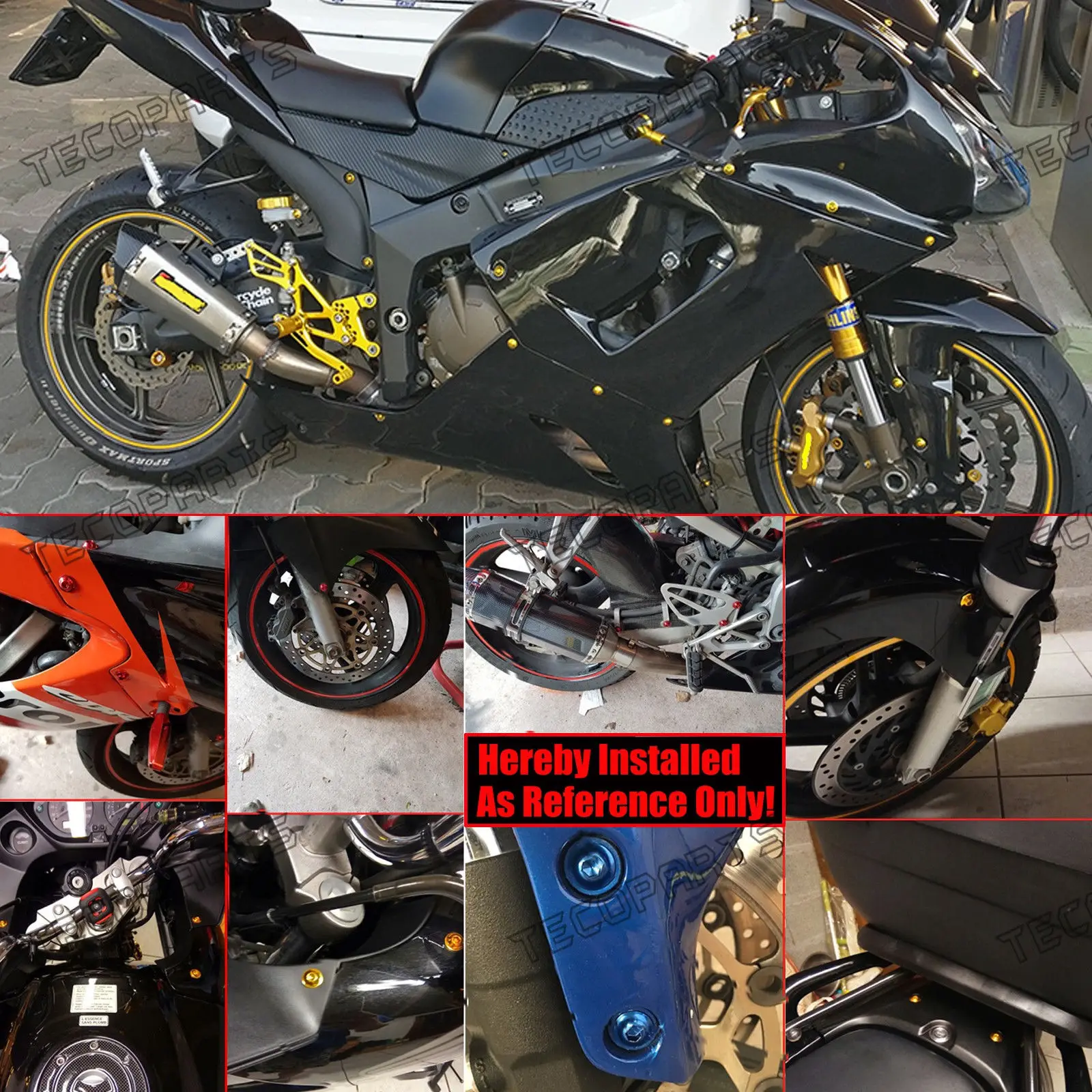 NICECNC 224 шт. Fairing Болты Комплект крепежа клипы кузов винты для Aprilia Pegaso 650 RS50 RS125 RS250 RSV4 RSV 1000R mille