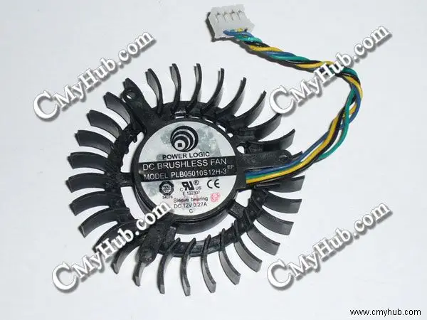 Ноутбук Ventilateur PLB05010S12H 3 DC12V 0.27A вентилятор Охлаждения для Power Logic 5513 5 СМ 55 мм х 13 4Pin 4