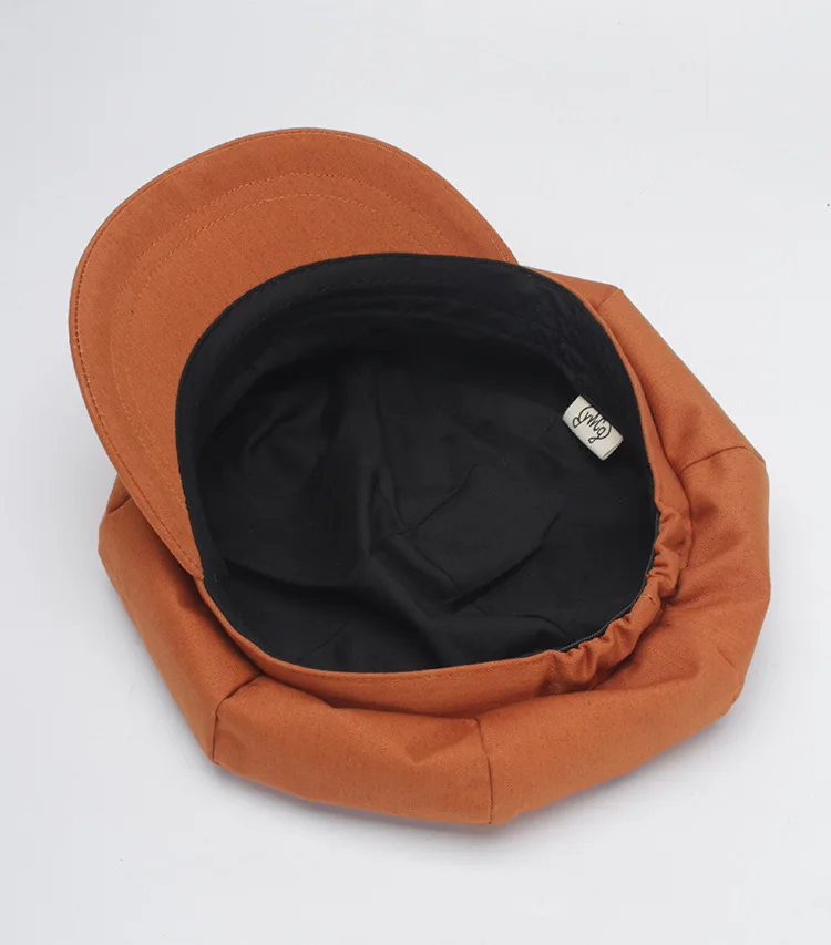 BUTTERMERE Женская кепка Newsboy Весенняя летняя восьмиугольная кепка оранжевая британская ретро Женская кепка из хлопка Женская кепка с плоской подошвой