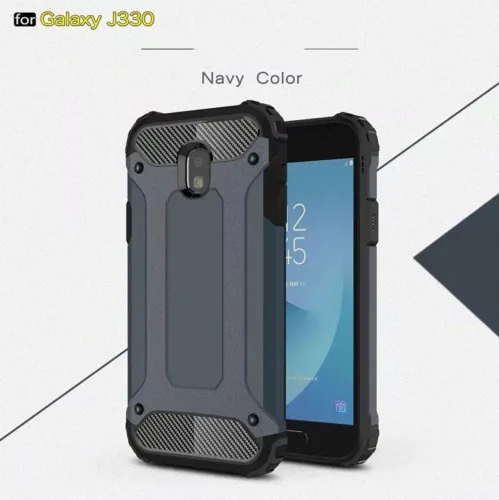 Прочный гибридный жесткий противоударный защитный чехол для телефона SAMSUNG Note 8 S9 S8 Plus S7 6 Edge+ A3 A5 A7 прочный Чехол - Цвет: Navy Blue