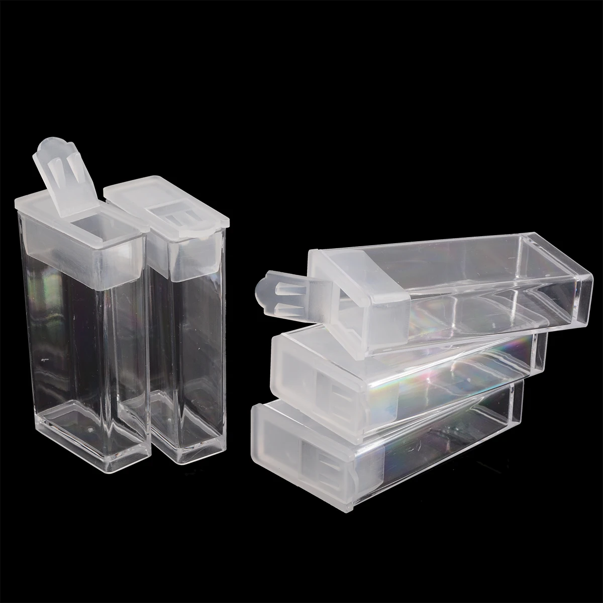 

Transparent Diamond Painting Accessory Box Case Home Storage Plastic 64 Slots Lattice Container Cross Stitch Box & Stickers