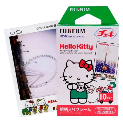 С принтом «Hello кitty» Fujifilm Mini Фильм 10 шт для Fuji Instax минисумка для Камера Китти пленки instax Mini 8/фотоаппаратов моментальной печати 7 s 25 50 S