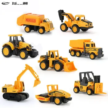 

Hotsale Mini Diecasts Car Mutiple Style Alloy Construction Vehicle Engineering Car Dump Truck Artificial Model Toys For Boy Kids