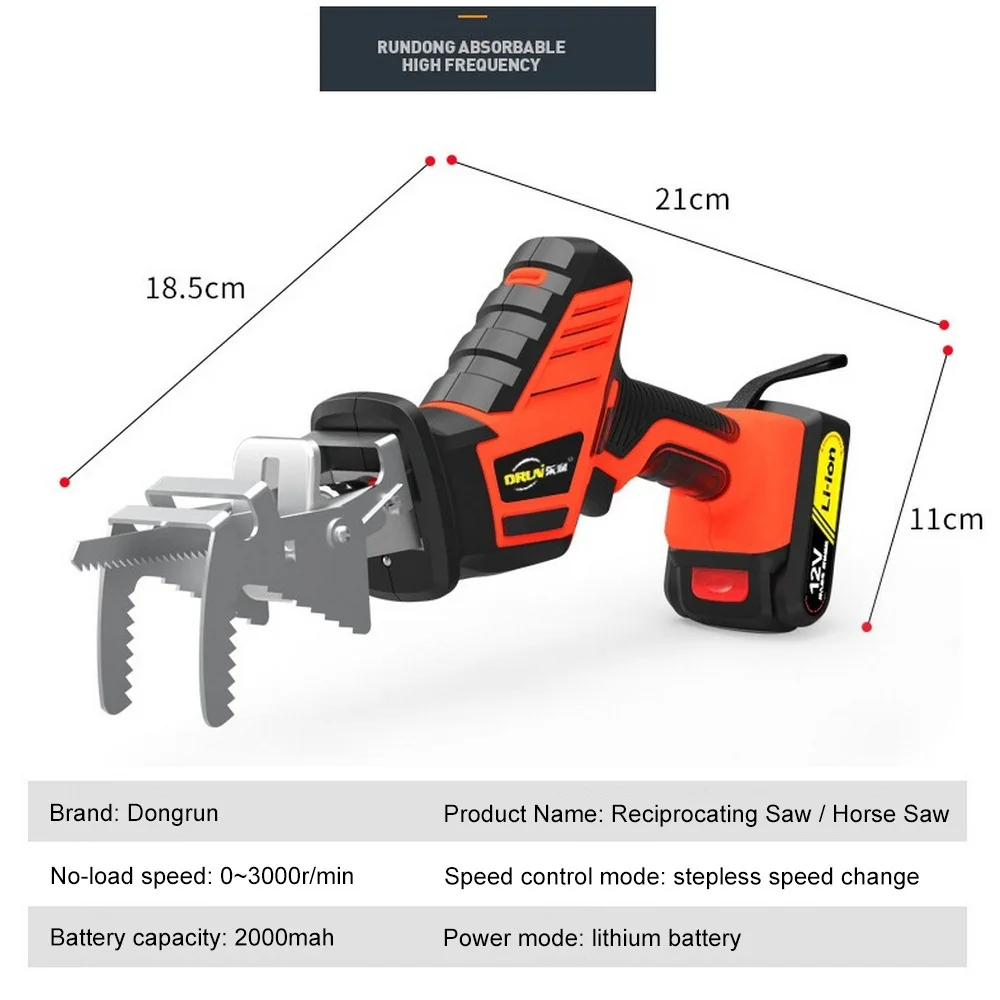 12V 16 8 V 21V электрическая пила с 6 лезвия для резьбы по дереву 250W поршневые лошадиные
