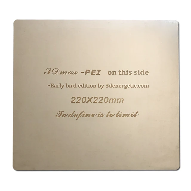 Cheap ENERGETIC A8 3D Printer Upgrade,Flexible 3D Printer Spring Steel PEI Build Plate for Wanhao,Anet E12, A6 3D Printer 220x220mm Cheap ENERGETIC A8 3D Printer Upgrade,Flexible 3D Printer Spring Steel PEI Build Plate for Wanhao,Anet E12, A6 3D Printer 220x220mm