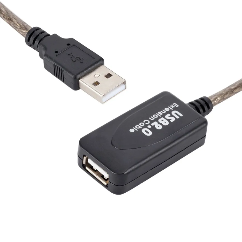 Usb удлинитель 10 м/15 м/20 м USB 2 0 Активный ретранслятор сигнала Удлинительный кабель