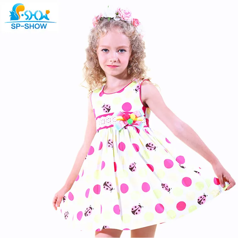 

100% Cotton Girls Summer Dress For 5-13 Age Reine Des Neiges Girls Clothes Children Clothing Vestidos Infantis
