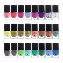 BORN PRETTY 6 мл стемпинг ногтей Покрытие красочный дизайн ногтей Пластина Печать лак 24 цвета дизайн ногтей маникюр Lacque