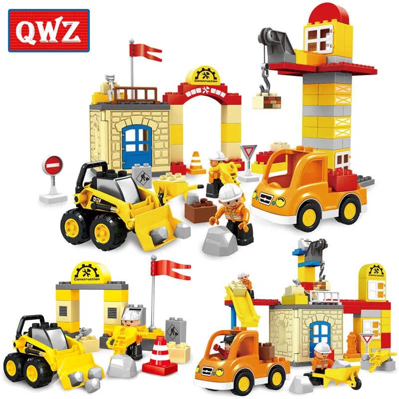 QWZ 36 90pcs City Construction Team Engineering Team Model Construction ...