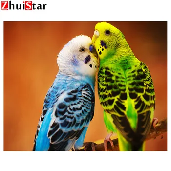

Diamond Painting Cross Stitch Parrot Picture of Resin Drill Full Square Diamond Embroidery Bird Needlework 5D DIY Hobby XY1