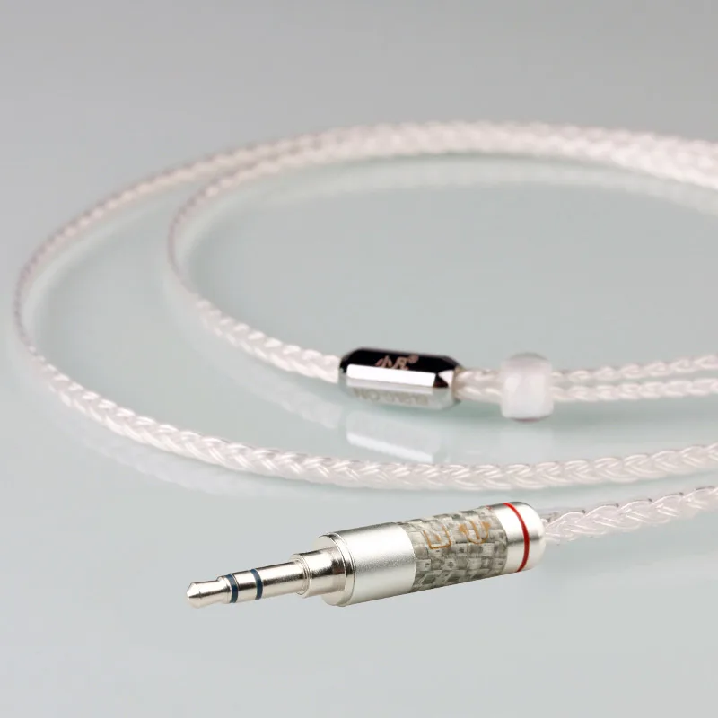 

Xiao Fan A04 8 Core Single Crystal Copper Plated Silver Headphone Cable Se 535 HD 650 HD 800 Z7 IE80 Headphone Upgrade Line