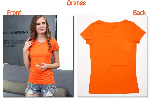 Shirt Women Cotton Elastic Basic 