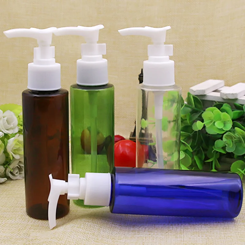 

100ml PET Plastic Liquid Refillable Bottles Small Empty Travel Bottle Set Cosmetic Containers Packaging for Shampoo 10pcs/lot