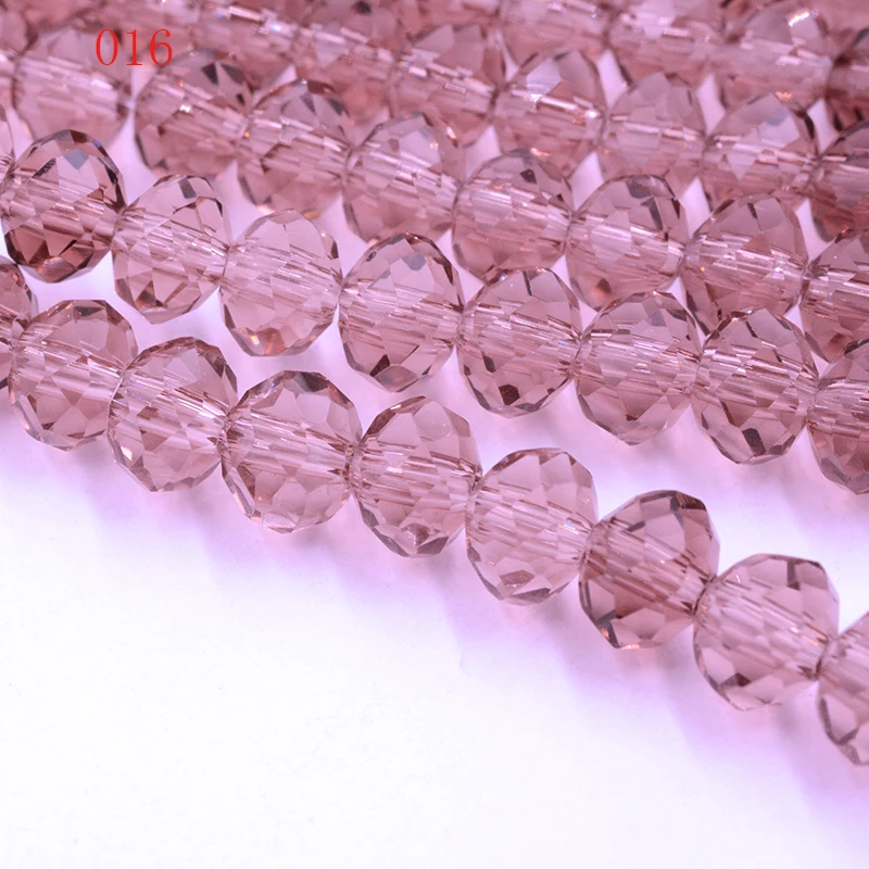 

FLTMRH Purple Red Colors 8mm 70pcs Rondelle Austria faceted Crystal Glass Beads Loose Spacer Round Beads for Jewelry Making