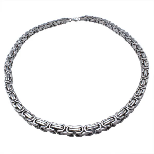 Vnox 55 см Для мужчин с длинным Цепочки и ожерелья для Для мужчин Нержавеющая сталь Metal Байкер цепь Тяжелая партия ювелирных изделий - Окраска металла: silver