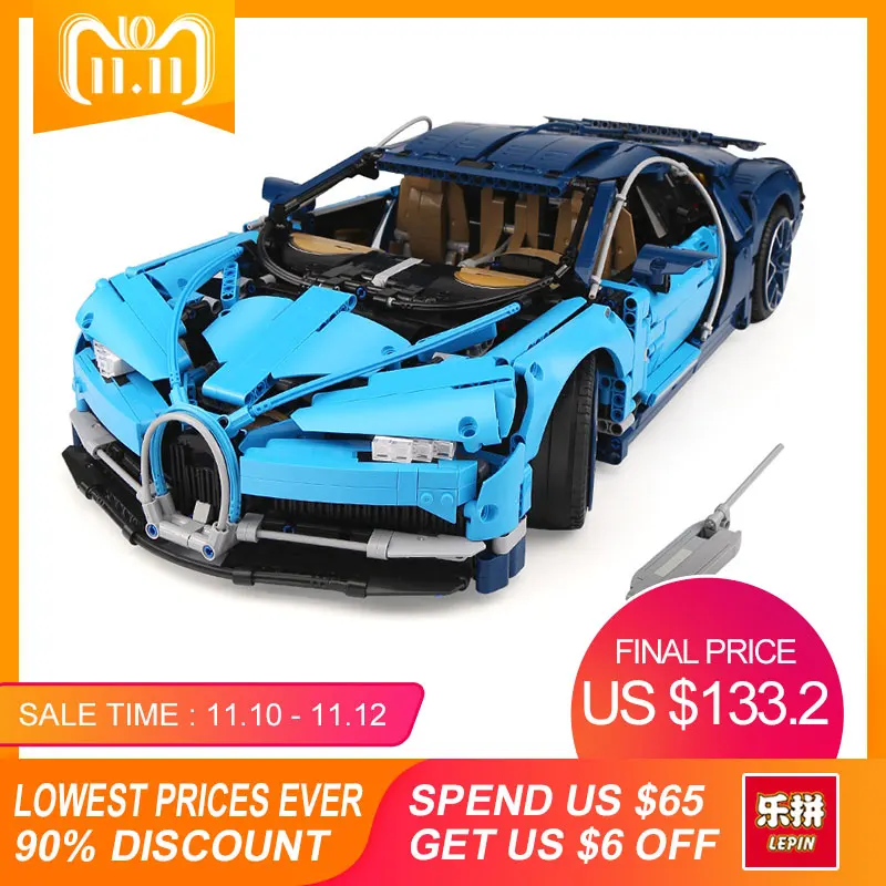 

DHL Lepin 20086D Technic Toys Compatible With The 42083 Blue Racing Car with Motor Set Building Blocks Bricks Assembled DIY