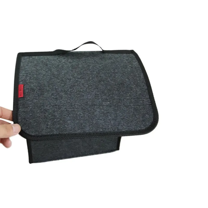 

Car trunk storage bag Soft Woolen Felt Fireproof Stowing Tidying Package Blanket Tool Car Accessaries Organizer