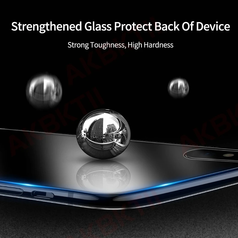 AKBKTII роскошный стеклянный чехол для iPhone XS MAX XR X s ультра тонкий прозрачный задний 7