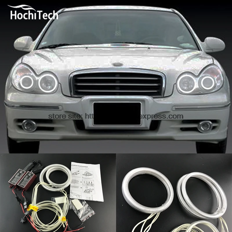 HochiTech Excellent CCFL Angel Eyes Kit Ultra bright headlight illumination for font b Hyundai b font