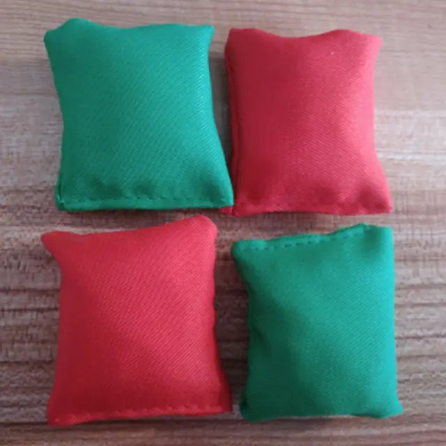 Weather Resistant Cornhole Bean Bags Set Of 8—Red+Green Outdoor Sport Kids Toys For Children 5