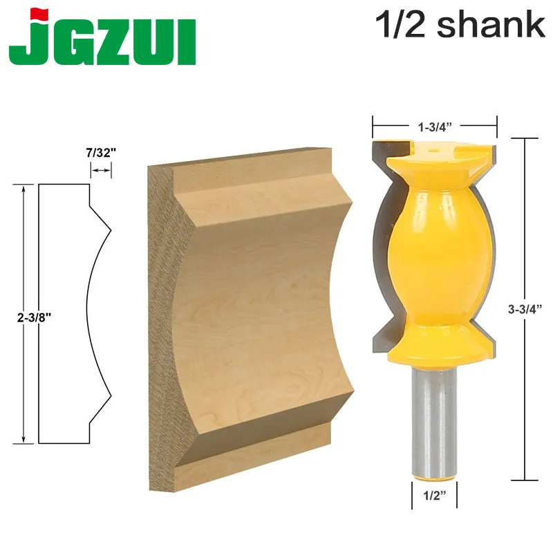 

1pc Crown Molding Router Bit -1/2" Shank 12mm shank Tenon Cutter for Woodworking Tools