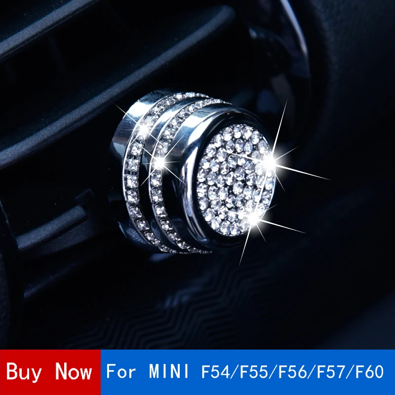 

Car Air Coditioner Knob Adjust Decorative Stickers For MINI Cooper F54 F55 F56 F57 F60 Air Conditioning Air Outlet Modification