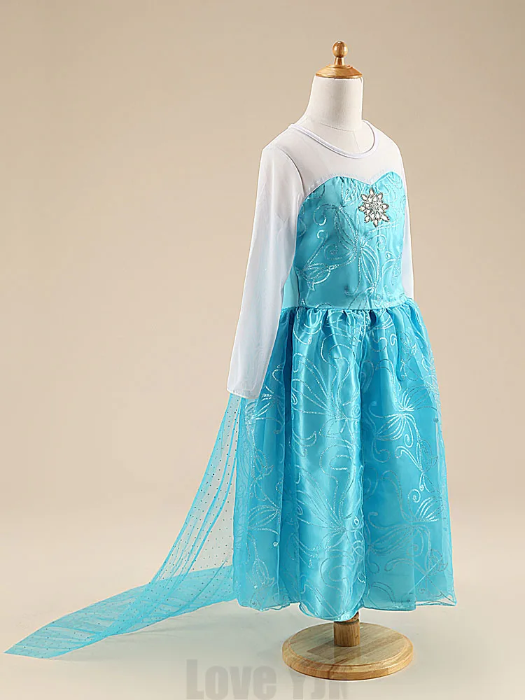 Рождественское платье; детское платье принцессы Эльзы и Анны для девочек; вечерние платья; летнее свадебное платье под заказ