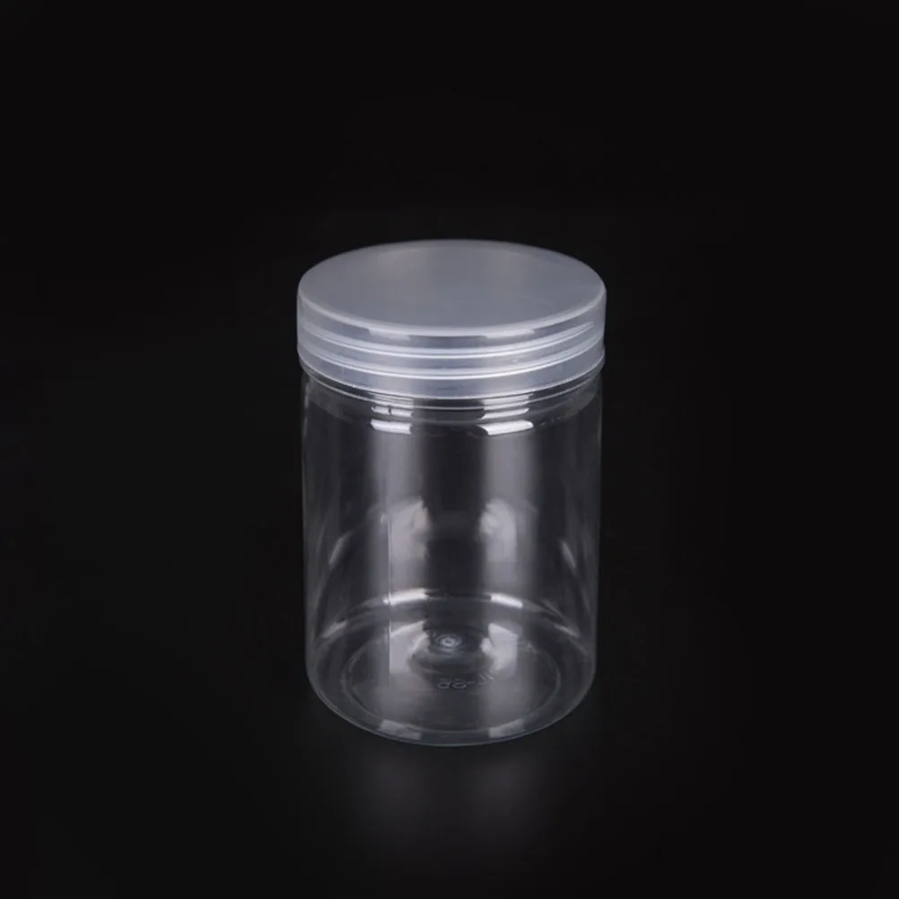 10 pcs 500ml Food Jar Transparent Kitchen Sealed Plastic Can Snacks Containers with Lid Organizer Box for Candy Cookies Tea