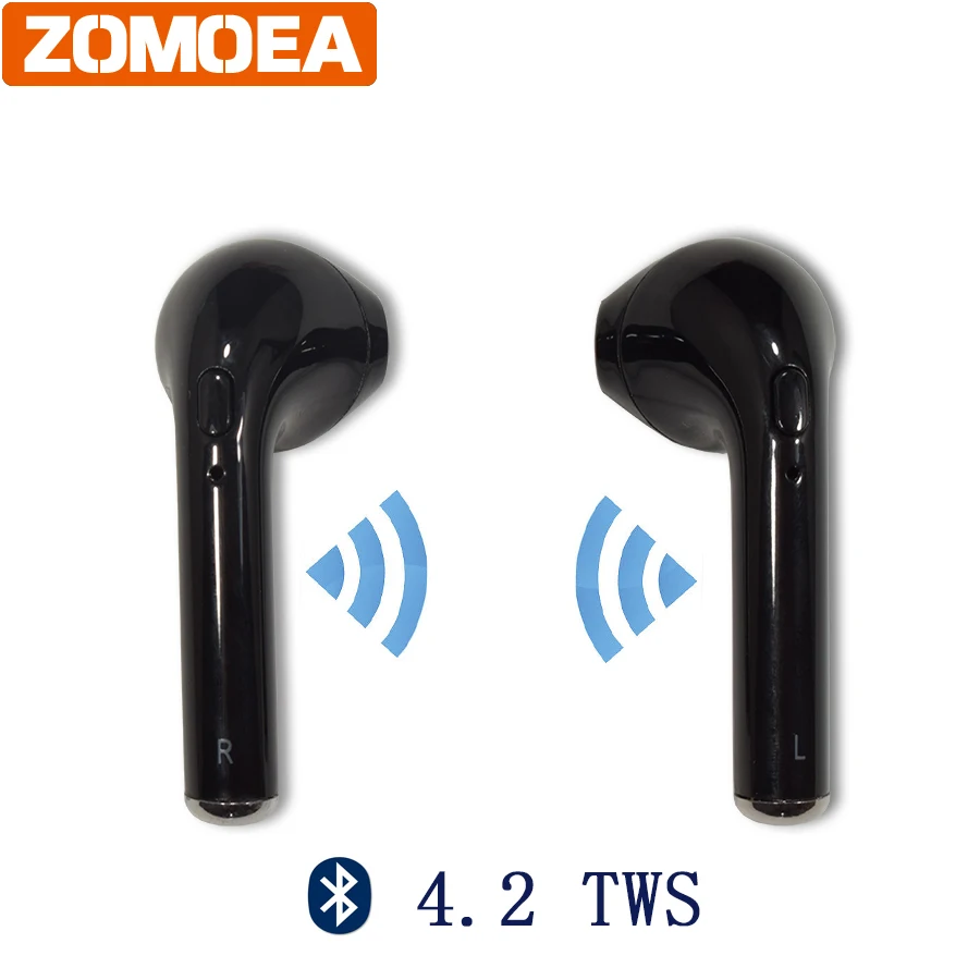 ZOMOEA мини беспроводного Bluetooth (голубой зуб) 4 2 наушники вкладыши TWS стерео